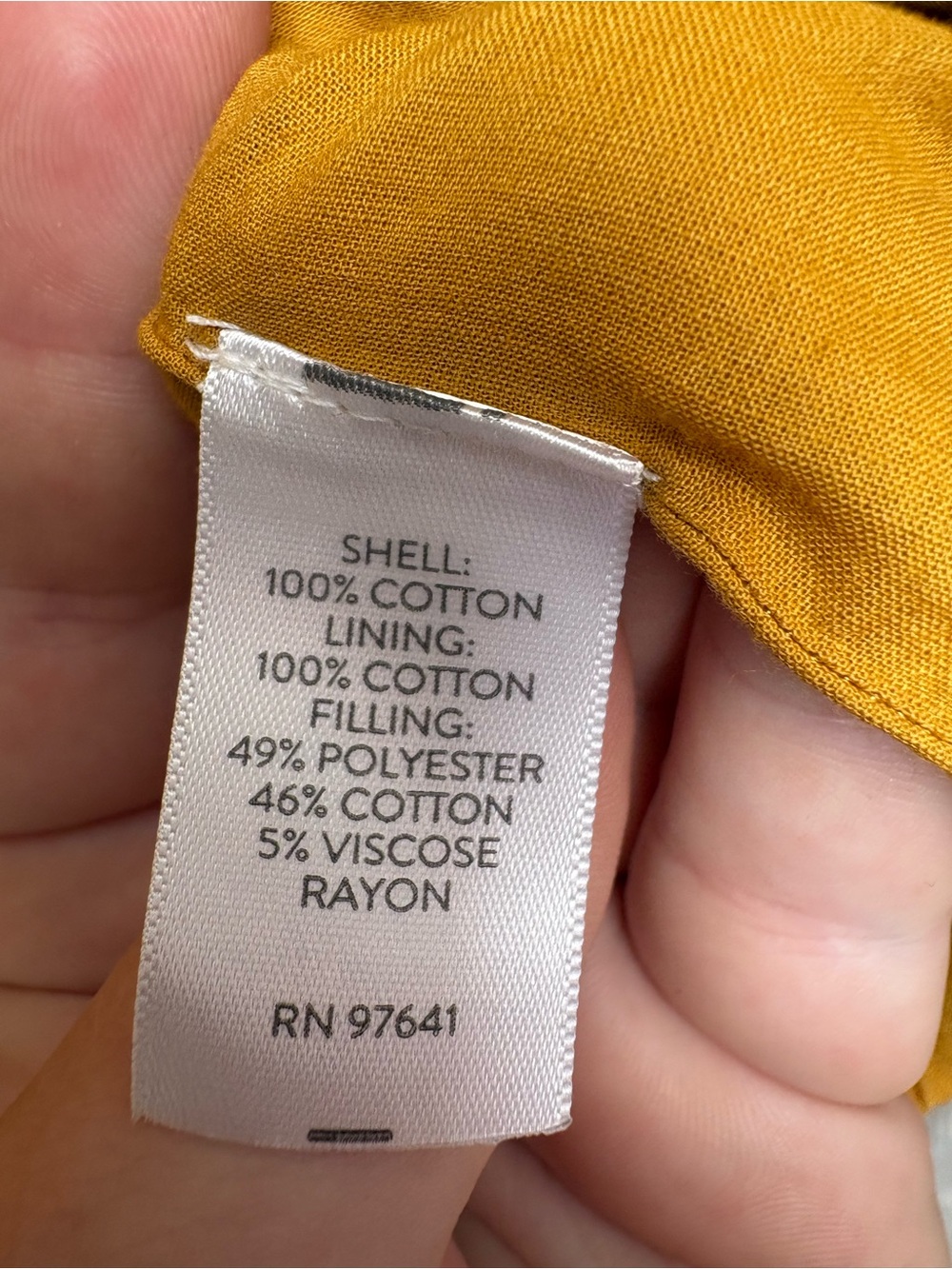 Pure Jill Mustard Quilted Open Jacket - Picture 3 of 3